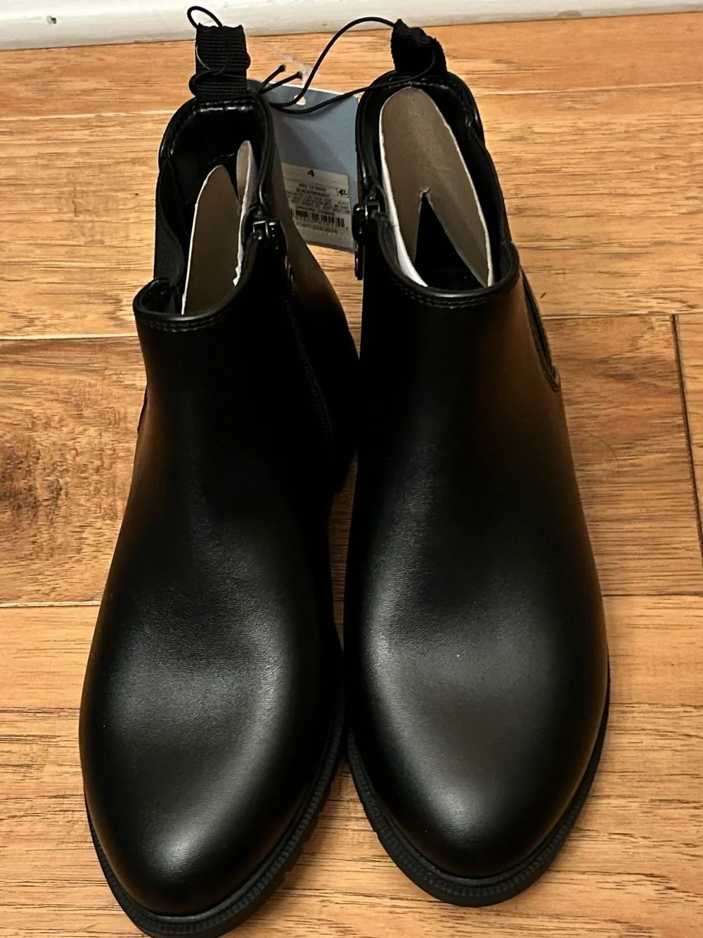 Kids' Brandy Chelsea Ankle Boots - Cat & Jack™ Black Size 4 new